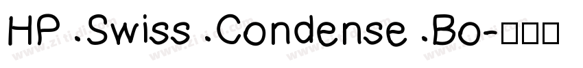 HP Swiss Condense Bo字体转换